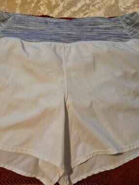 ZELOS White Athletic Shorts Women’s Medium Running Workout Tennis Gym